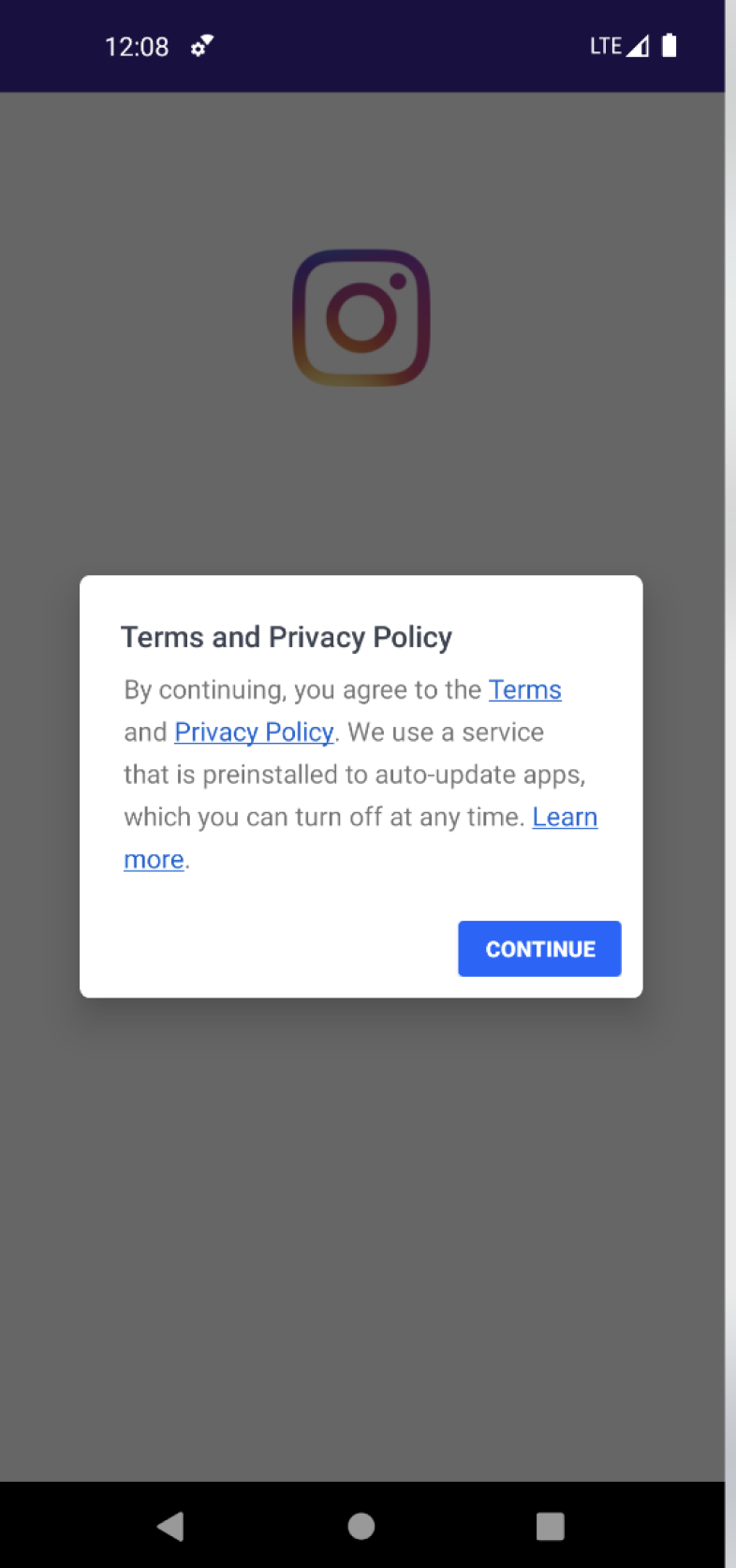 Terms and privacy policy