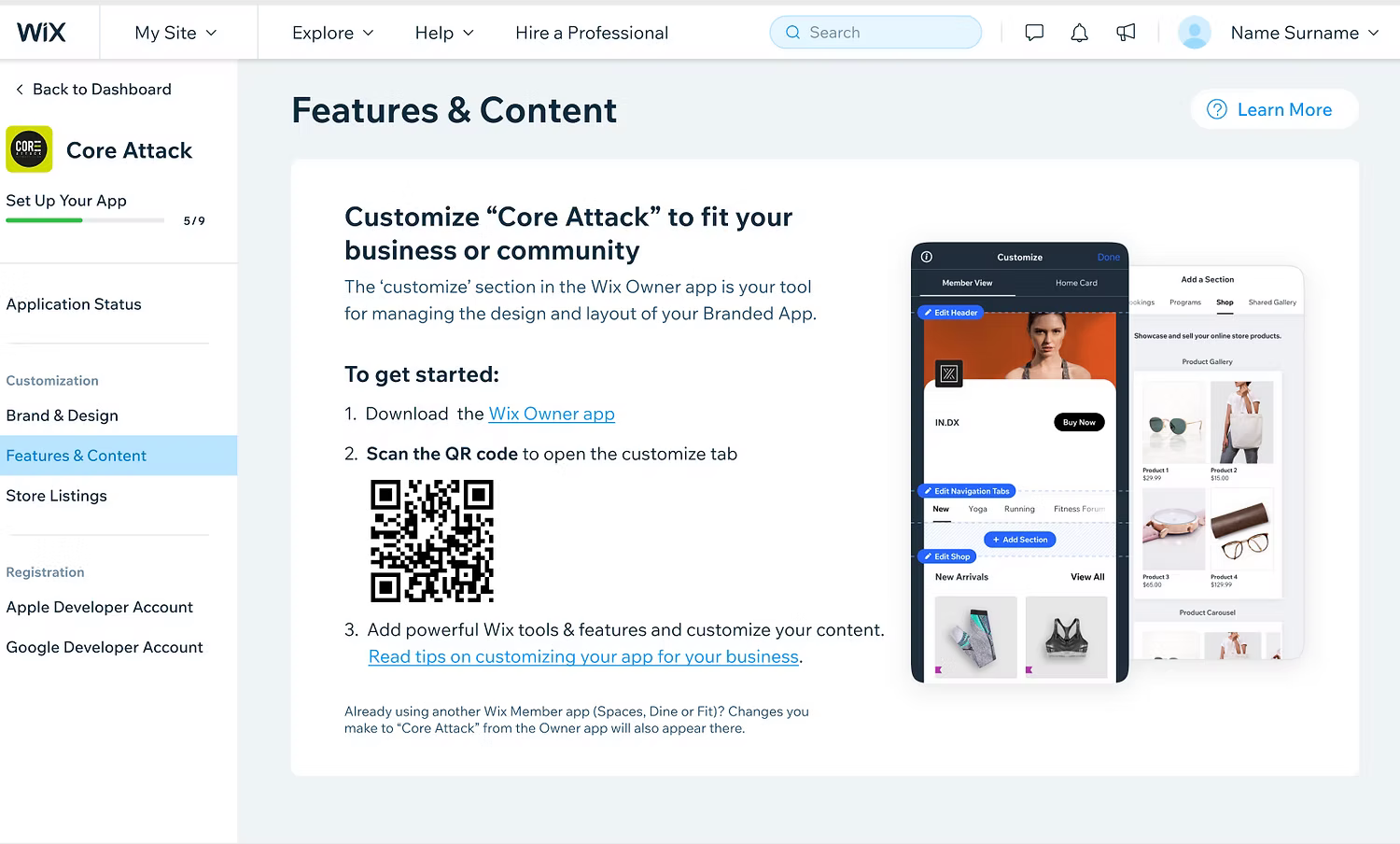 The first update: a clearer value proposition, numbered steps, and the QR code positioned as the core action.