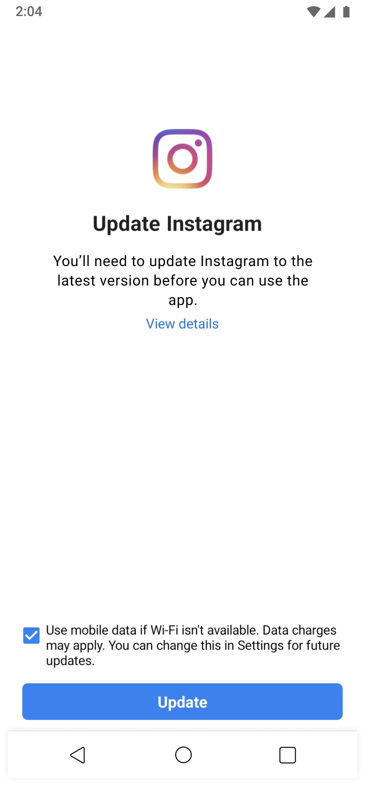 Update prompt